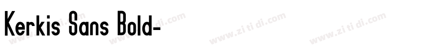 Kerkis Sans Bold字体转换